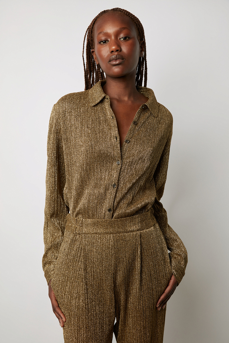 DAIANA - Брюки из джерси с люрексом